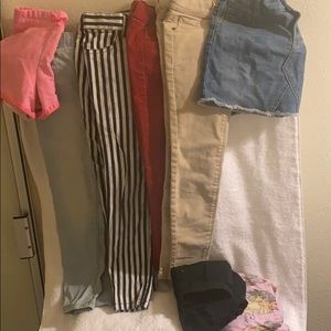GIRLS CLOTHES! Pants,shorts,dresses around size 7
